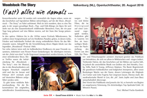 Press Review Woodstock the Story in Good Times Magazine
